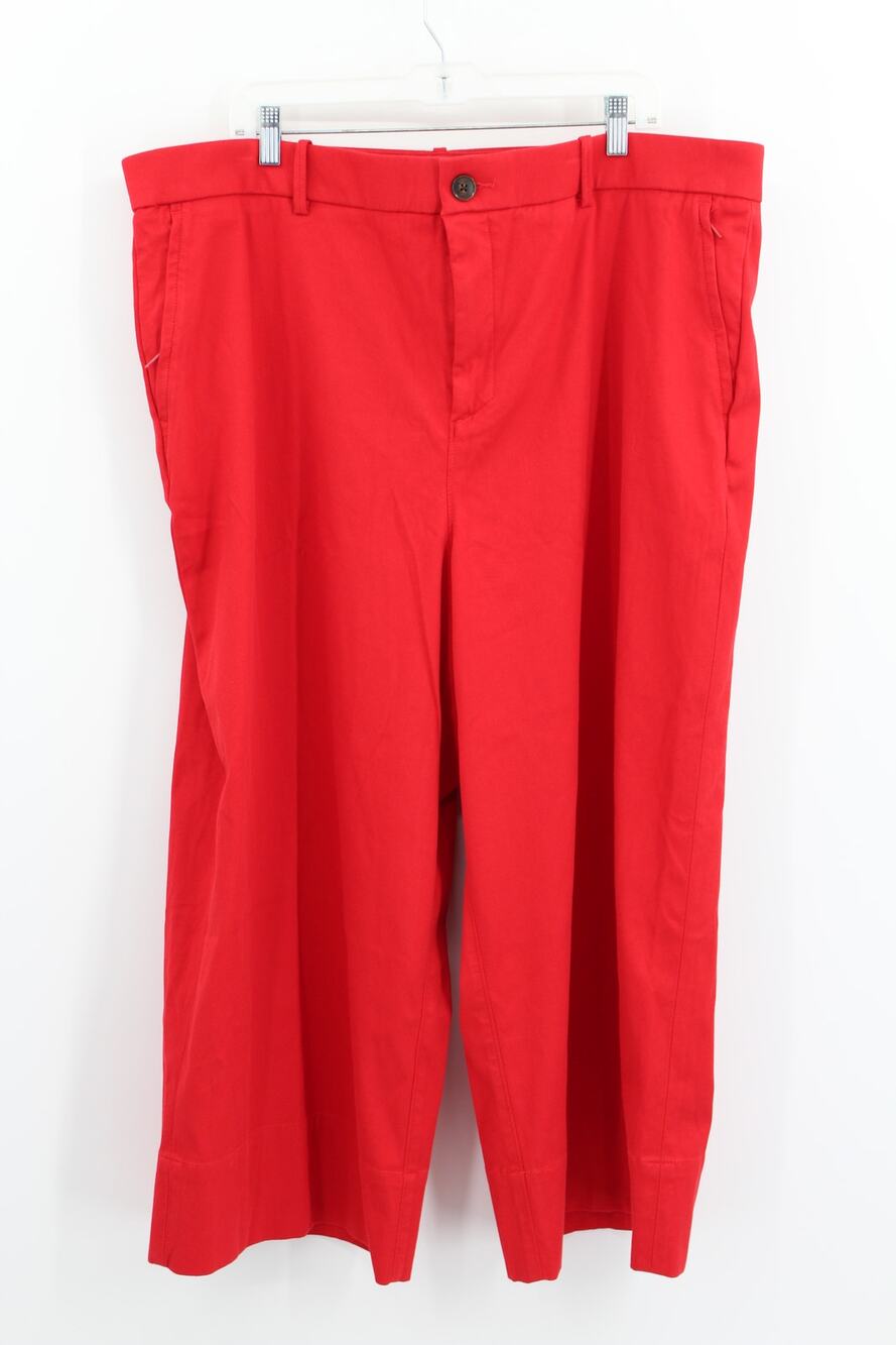 Spanx Crop Wide Leg 2.0 Pants size 3X Red NEW
